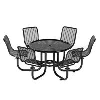 China 86.92L 34.4H Inches Outdoor Dining Table And Bench Set factory