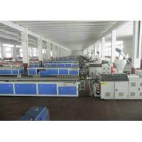 China WPC PVC Skirting Board Production Line , Double Screw Extruder factory