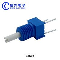 china 3360Y Variable Resistors Trimmer Potentiometers With 6mm Knob 5k Rated Power 0