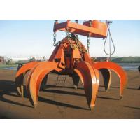 China Hydraulic Clamshell Grab Bucket Orange Leakproof For Excavator Crane Pendant Control factory