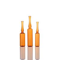 Quality 10ml amber borosilicate glass ampoule medical cosmetic use for sale