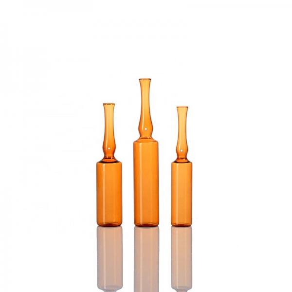 Quality 10ml amber  borosilicate  glass ampoule medical cosmetic use for sale