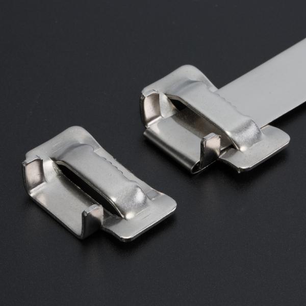 Quality Ear Lock 304 Stainless Steel Banding Buckle Heat Resistant Metal Strap Buckle 1/2