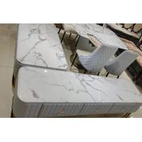 china Non Fading Faux Marble Coffee Table Strong Hardness Modern Style
