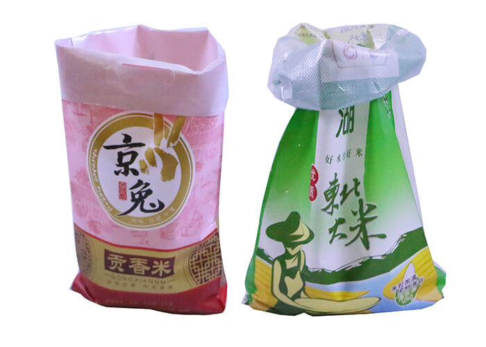 China 5Kg 25Kg Bopp Laminated PP Woven Rice Bags 50Kg Rice Packaging Bags Manufacturer factory