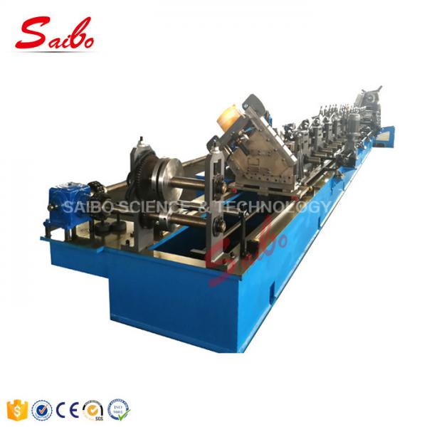 Quality Whole Plate Welding Frame Top Hat Roll Forming Machine With Mitsubishi Touch screen for sale