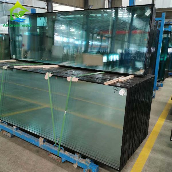 Quality Anti Fog Hollow Tempered Glass Greenhouse Panels Greenhouse Roof Cover for sale