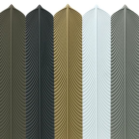 Quality Polyurethane PU Wall Panel Creative Shape Sheets Light Ceramic Stone Feather for sale