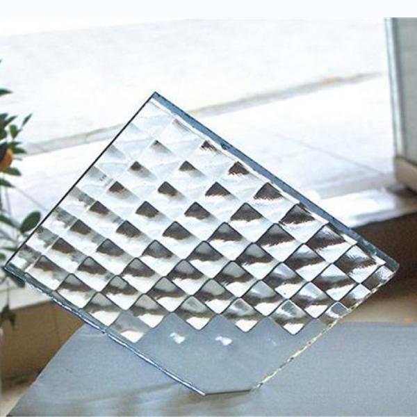 Quality Square Tempered Patterned Glass Customized For Window Furniture for sale