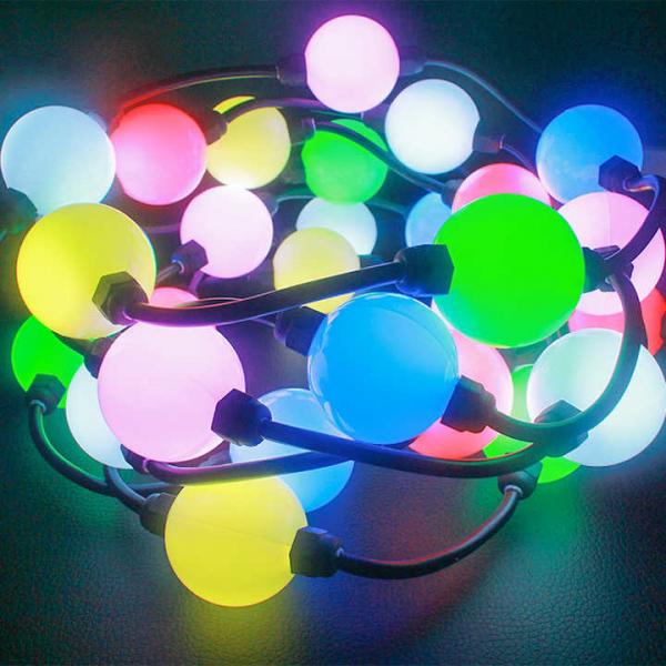 Quality Outdoor Motif LED Point Light , Ball Shaped Christmas Lights 3D Luminous 50MM for sale