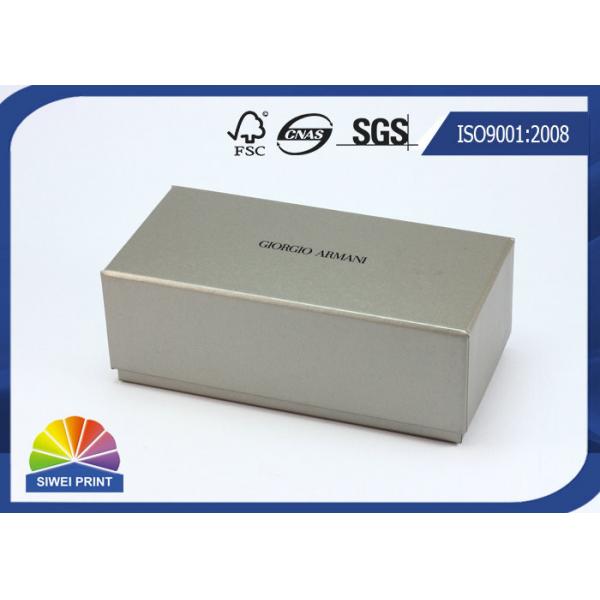 Quality Grey Luxurious Printed Rigid Art Paper Gift Box / Custom Logo Sunglass Packaging for sale