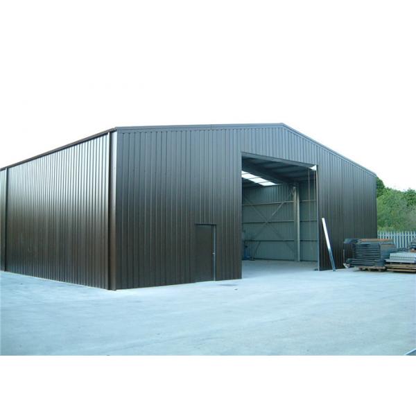 Quality Custom Design Sandwich Panel Steel Frame Storage Buildings For Farm Wind Resistant for sale