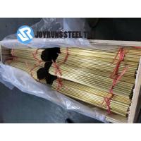 China 24mm*1mm Aluminium Brass Tubes ASTM B111 C68700 Cold Drawning Brass Seamless Tubes for sale