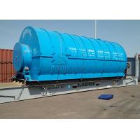 China Vacuum 2 Ton Mobile Pyrolysis Unit Plastic Diesel Plant factory