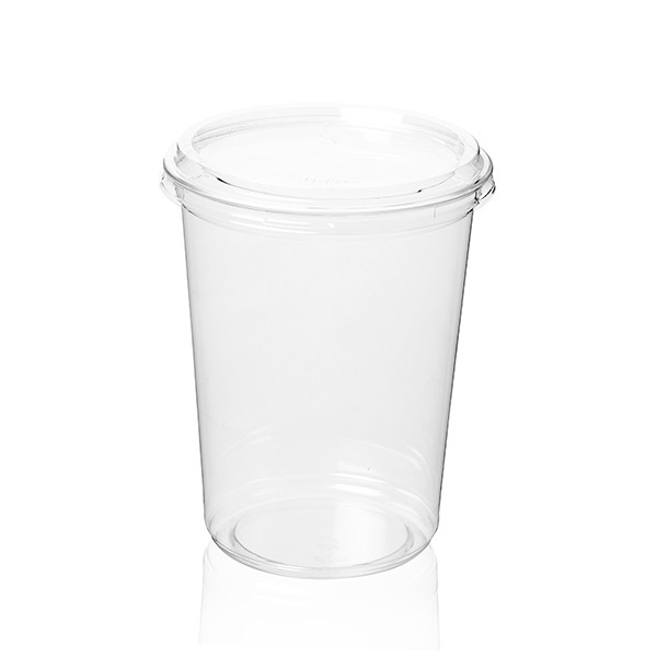 Quality 1050ml 32oz Clear PET Plastic Deli Containers Disposable For Salad for sale