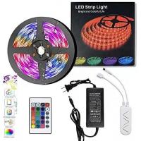 China JZ WIFI LED lights Strips Work with Alexa Google Home,Sync with music,5050 color changing RGB LED Strip Lights factory