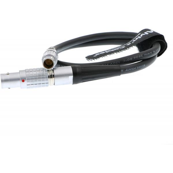 Quality 3 Pin Steadicam Zephyr to 6pin Lemo Power Cable for RED Epic Scarlet 12/24 Volts for sale