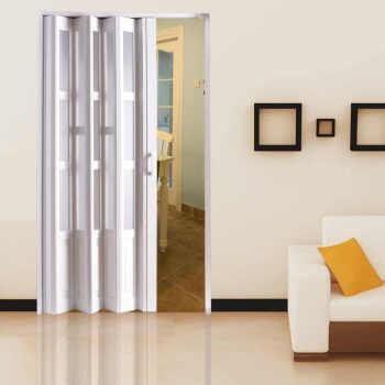 Quality Narrow Frame Aluminum Folding Doors , Single Tempered Glass Wardrobe Bifold Doors for sale