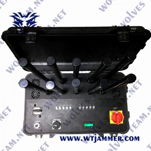 Quality 600 Watt 2.4G 5.8G Portable Anti Drone Jammers for sale