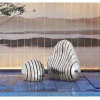 Quality Decorative Outdoor Metal Lawn Ornaments Stainless Steel art Sculpture for sale
