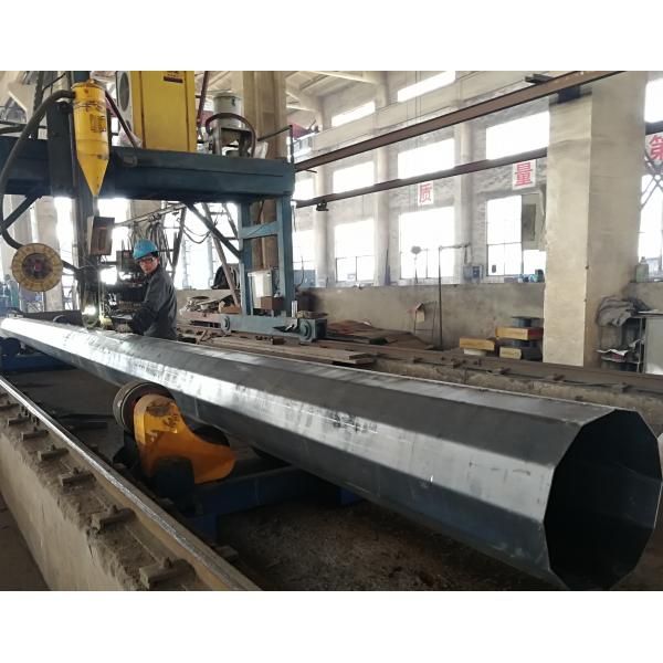 Quality Direct Burial Type Polygonal Shape 3-20mm Thick Power Transmission Utility Steel for sale