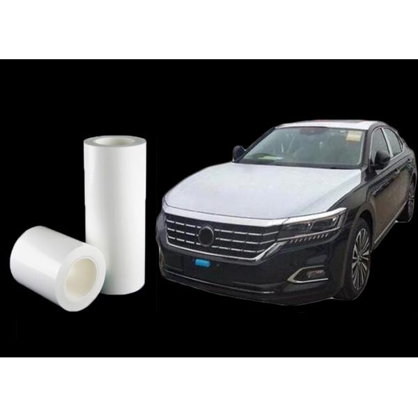 Quality White Transport Warp Automotive Protective Film Solvent Based Acrylic Glue for freshly painted car bodies for sale