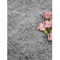 China Embroidered Leafy 3D Floral Lace Fabric OEKO TEX Standard 100 For Dressmaking factory