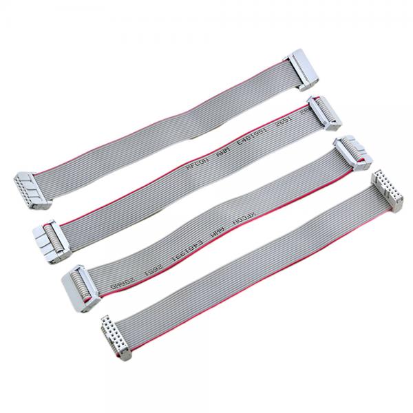 Quality 2.54mm Double Row IDC Flat Ribbon Cable UL2651 Type 28AWG Male Plug for sale