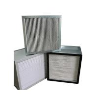 Quality Galvanized Steel Frame 0.3um Deep Pleat HEPA Filter For Cleaning Room for sale