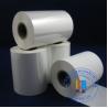 China wax resin white blanco thermal ribbon for adhesive paper label sticker printing factory