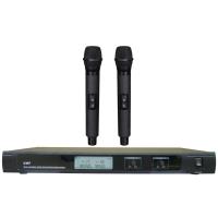 China LS-7800 dual channel UHF wireless microphone system with LCD CLIP MIC HEADSET / true diversity for sale