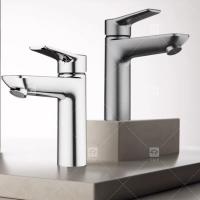 Quality Single Handle Bathroom Washbasin Faucet Hot And Cold Stainless Steel Household for sale