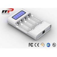 China Intelligent AA AAA LCD Battery Charger 4 Slot NIMH NiCad Batteries CE factory