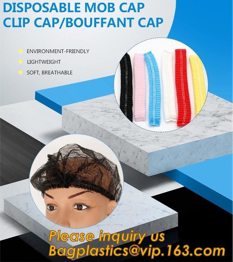 China Disposable MON CAP, CLIP CAP,BOUFFANT CAP,medical disposable surgical head caps,nonwoven mob cap,hair net NURSE CAP, MED for sale