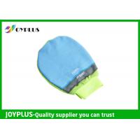 China Waterproof Car Washing Mitt Glove , Car Cleaning Cloth Double Side Blue Color factory