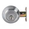 China High Security SUS304 Single Cylinder Deadbolt Door Locks Plated Nickel Finish factory