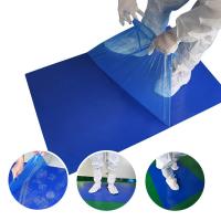 Quality 30 Layers Temporary Floor Protection Sheets Blue Industrial LDPE Adhesive for sale