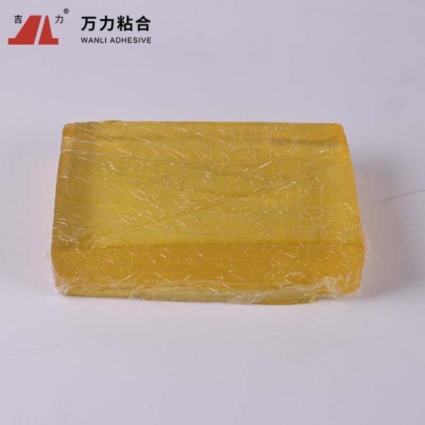 Quality Solid Hot Melt Pressure Sensitive Adhesives 9500 Cps Yellow Clear Hot Glue TPR for sale
