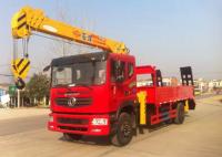 China Dongfeng 4x2 4 Ton Crane Truck , 2 Axles Truck Mounted Telescopic Crane factory