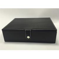 China Professional Earring Jewelry Box , High End Black Jewelry Box Eco - Friendly factory