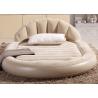 China Low Round Inflatable Air Mattress King Size Flocked PVC Material 13 . 6KG G . W . factory