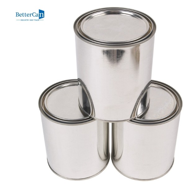 Quality 1/2 Pint Size Empty Metal Paint Can With Lid , Paint Storage Containers For for sale