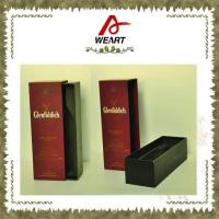 China Luxury Black Cardboard Paper Wine Top And Bottom Rigid Gift Boxes Without Handle factory