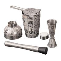 Quality Professional Stainless Steel Cocktail Shaker 17 Oz Steampunk Style for sale