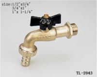 China TL-2043 bibcock 1/2&quot;x1/2&quot; brass valve ball valve pipe pump water oil gas mixer matel building material factory