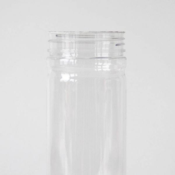 Quality Transparent PET Candy Cookie Jar 450ml 500ml Plastic Candy Jars With Lids for sale
