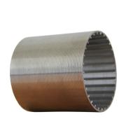 China Custom Johnson pipe Wedge Wire Wrapped Screen Steel Drum Filter Tube for Fish Pond Supplier factory