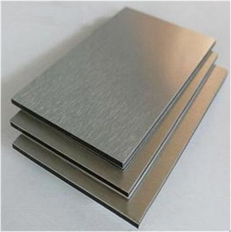 Quality ACP Gold Silver Brushed Aluminum Composite Panel Fireproof PE Coating for sale