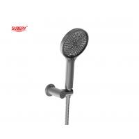 China ABS Plastic 3 Function Hand Showers Gun Metal Big Round Bath Liquid Silicon Nozzle Easy Cleaning factory