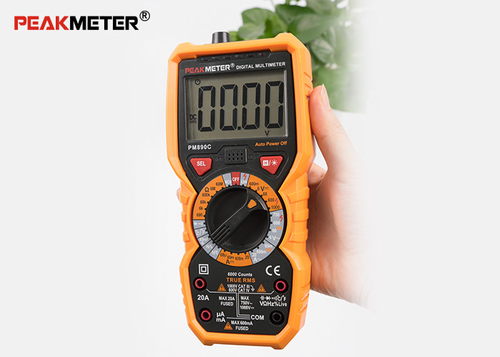 China Professional Handheld Digital Multimeter Overload Protection Low Battery Indications factory